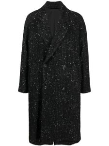 Lardini manteau croisé à sequins - Noir