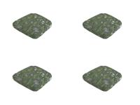 Wicker universeel ca. 48x48 cm Donna green canvas Eco plus natural outdoor finishing (4 stuks) Madison - Madison