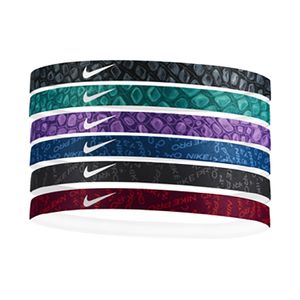 Nike Haarbanden Print 6-pack Zwart Groen Paars Blauw Zwart Rood Wit