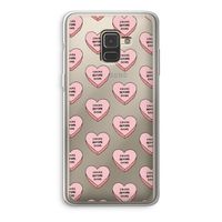 Chicks before dicks: Samsung Galaxy A8 (2018) Transparant Hoesje