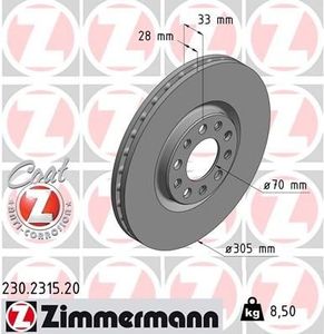 Remschijf Coat Z 230231520