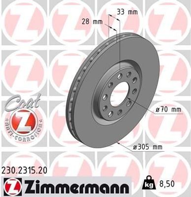 Remschijf Coat Z 230231520