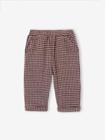Flanellen ruitjesbroek baby bruin, geruit Flanellen ruitjesbroek baby bruin, geruit