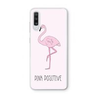 Pink positive: Samsung Galaxy A70 Transparant Hoesje