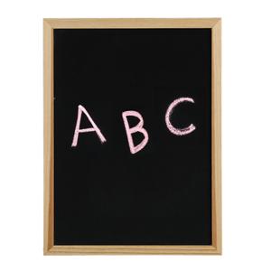 Schoolbord of krijtbord - beschrijfbaar en magnetisch - 30 x 40 cm - houten frame