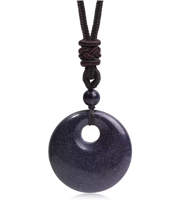 Blauwe goudsteen ketting - focus & ambitie - Kettingen - Spiritueelboek.nl