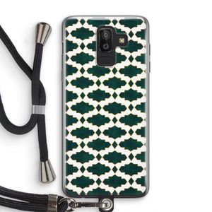 Moroccan tiles: Samsung Galaxy J8 (2018) Transparant Hoesje met koord