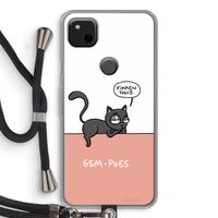 GSM poes: Pixel 4a Transparant Hoesje met koord
