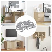 VidaXL Cam lock moeren 8372 pcs zilver staal