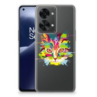 OnePlus Nord 2T Telefoonhoesje met Naam Cat Color