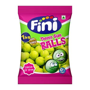 Fini - Tennis Balls Bubble Gum - 1kg