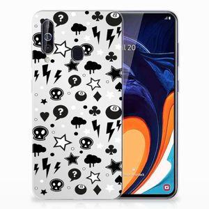 Silicone Back Case Samsung Galaxy A60 Silver Punk