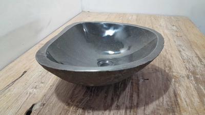Wasbak riviersteen RM250324, 48x40x15 cm