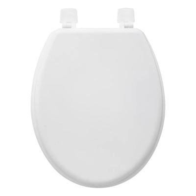 5Five Toiletbril Colors - ivoor wit - MDF/HDF hout - universeel - standaard wc bril