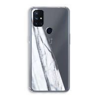 Gestreepte marmer: OnePlus Nord N10 5G Transparant Hoesje