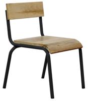 Originele stoel hout-metaal zwart (set van 2) Originele stoel hout-metaal zwart (set van 2)