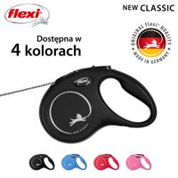 Flexi New CLASSIC 8 m Zwart Hond Intrekbare riem