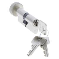 Starx Starx SKG** profielcilinder met knop (1x) vernikkeld - 60 (30/30) mm