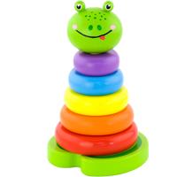 VIGA houten stapelkikker, afm 10x18 cm, 1 stuk