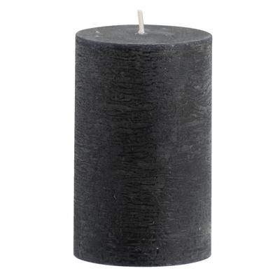 Leen Bakker - Stompkaars Rustiek - 11xØ7 Cm - Paraffine - Zwart - B17 Cm