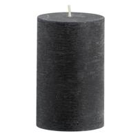 Leen Bakker - Stompkaars Rustiek - 11xØ7 Cm - Paraffine - Zwart - B17 Cm
