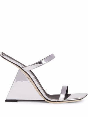 Giuseppe Zanotti sandales compensées Lilii Borea 105 mm - Argent