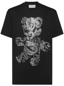 Philipp Plein t-shirt à imprimé cachemire Teddy Bear - Noir