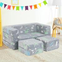 2-Zits Speelbank voor Kinderen Glow-in-the-Dark Modulaire Bank 3-in-1 Opvouwbare Bank Afneembare Machinewasbare Molton Hoes 2-Zits Speelbank voor Kinderen Glow-in-the-Dark Modulaire Bank 3-in-1 Opvouwbare Bank Afneembare Machinewasbare Molton Hoes