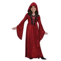 Rode meisjes vampieren jurk halloween kostuum - verkleed kleding