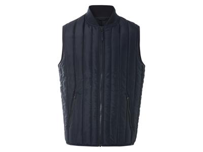 LIVERGY Heren bodywarmer (Marineblauw, XL)