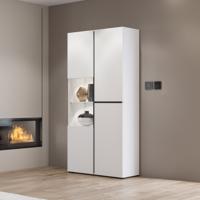 Home365 Vitrinekast Crotone - 2-deurs - Wit