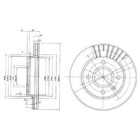 Delphi Diesel Remschijf BG2440C - thumbnail