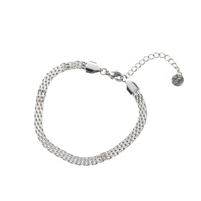 Go Dutch Label Mesh Armband Zilver