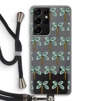 Paradise: Samsung Galaxy S21 Ultra Transparant Hoesje met koord