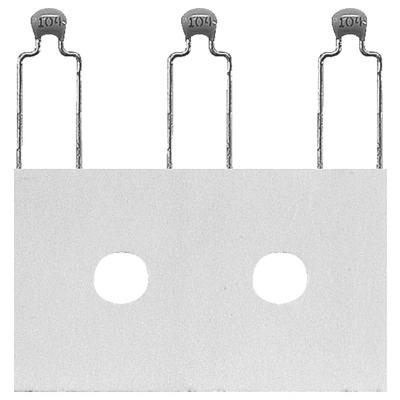 Kemet Keramische condensator Radiaal bedraad 63 V/DC 20 % (l x b x h) 3.8 x 2.5 x 5.8 mm 1 stuk(s)