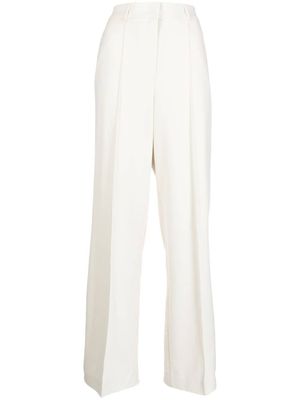 Goen.J pantalon droit en serge - Blanc