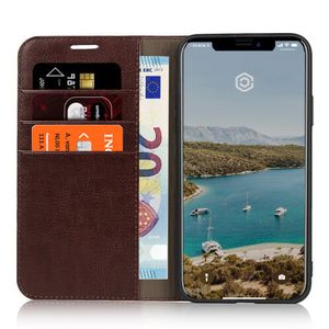Casecentive Leren Wallet case Luxe iPhone 11 bruin