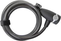 CONTEC Ct coiled cab.lock ecoloc 10mm x 185cm black