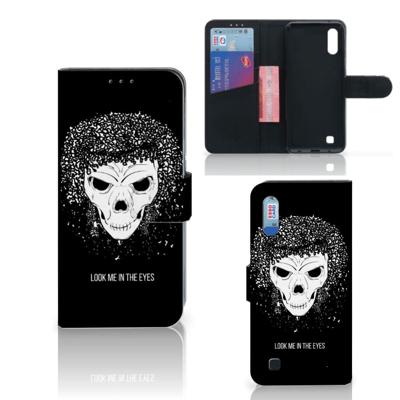 Telefoonhoesje met Naam Samsung Galaxy M10 Skull Hair Telefoonhoesje met Naam Samsung Galaxy M10 Skull Hair