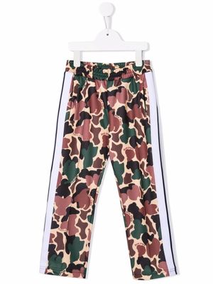 Palm Angels Kids pantalon de jogging à imprimé camouflage - Tons neutres