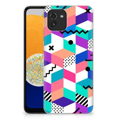 Samsung Galaxy A03 | TPU Hoesje | Blokken Kleurrijk