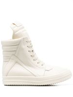 Rick Owens baskets montantes à design d'empiècements - Tons neutres