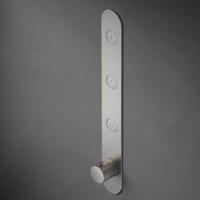 Hotbath Cobber afbouwdeel inbouwthermostaat met 3 pushbuttons verticale plaatsing geborsteld nikkel PB050EXTGN