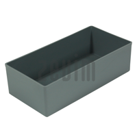 Zevim Inzetbakje | 108 x 216 x 63 mm | Hoog | Grijs - 2155214505