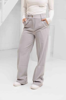 Malelions Social Club Pantalon Dames Lichtgrijs - Maat L - Kleur: Lichtgrijs | Soccerfanshop