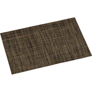 10x Rechthoekige placemats messing/goud geweven 29 x 43 cm