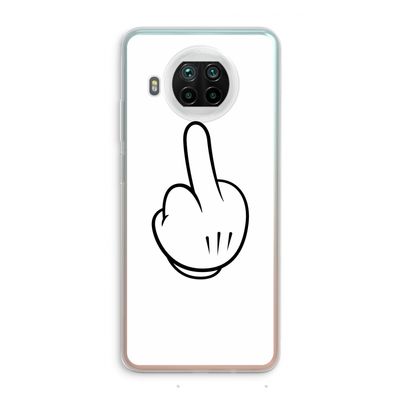 Middle finger white: Xiaomi Mi 10T Lite 5G Transparant Hoesje