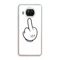 Middle finger white: Xiaomi Mi 10T Lite 5G Transparant Hoesje