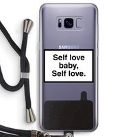 Self love: Samsung Galaxy S8 Transparant Hoesje met koord