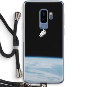 Alone in Space: Samsung Galaxy S9 Plus Transparant Hoesje met koord